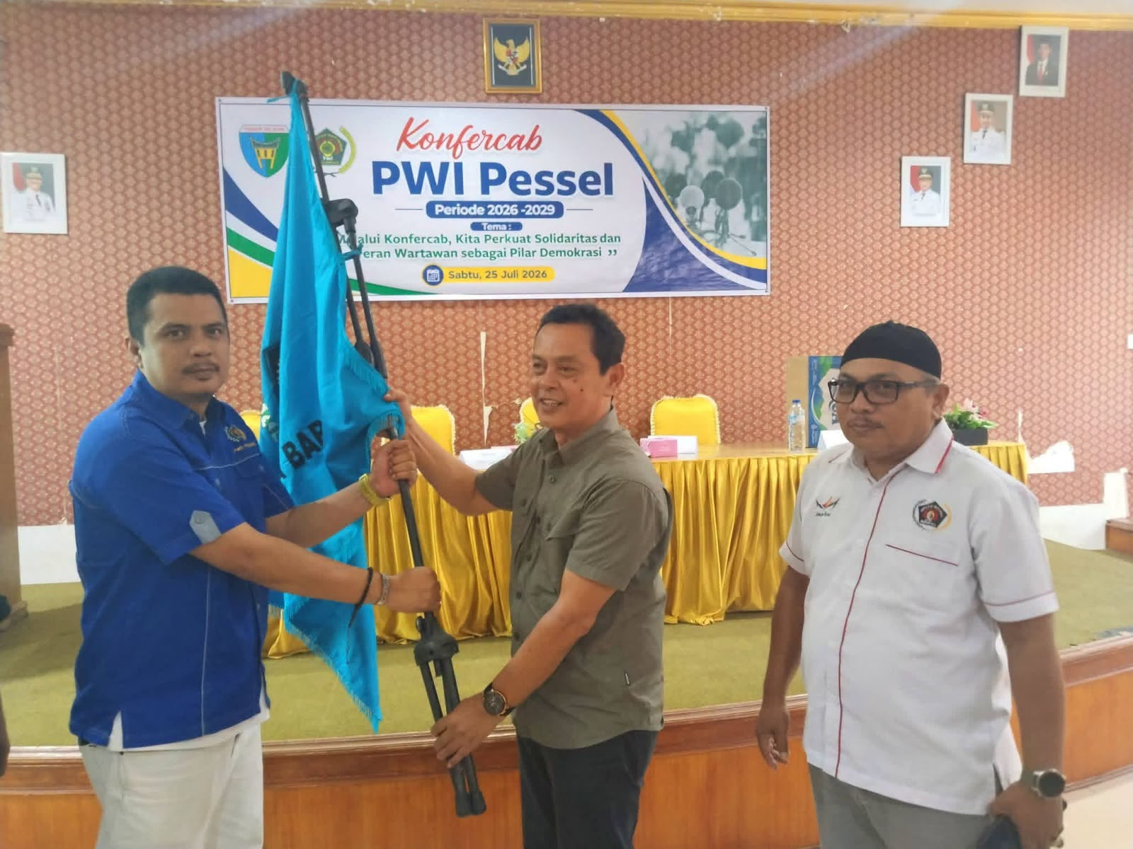 Robby Oktora Romanza Nahkodai PWI Pesisir Selatan 2026–2029, Menang Telak 7 Suara
